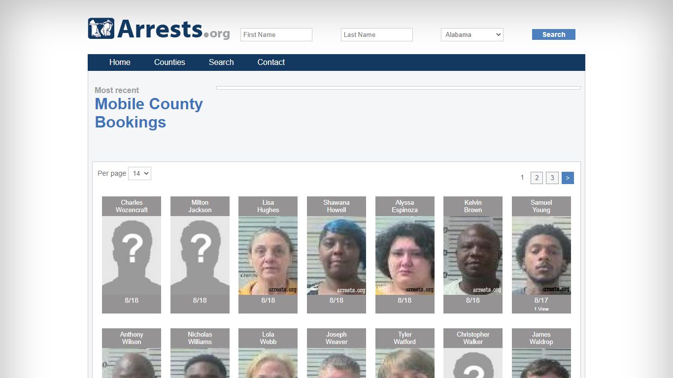 Mobile County Arrests and Inmate Search